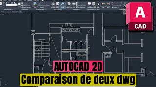 Comparaison de deux dessins sur AutoCAD [upl. by Adyahs]