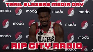 Deandre Ayton Trail Blazers media day [upl. by Quent726]