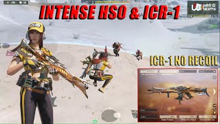 BEST COMBO GUN ICR1 GUNSMITH LOADOUT amp HS0405 in SOLO V SQUAD  INTENSE ENDING Call of duty Mobile [upl. by Rubel]