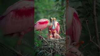 Roseate Spoonbill एक खूबसूरत पक्षी 🐦 shorts [upl. by Rednasela]