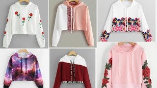 Trendy Hoodies For Teenager l Cute Crop Hoodies For Winters  2020 Hoodies For Girls [upl. by Yrocej]