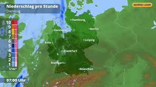 WetterUpdate Nasser und gewittriger Wochenstart [upl. by Quartet503]