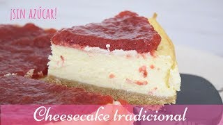 Cheesecake tradicional ¡sin azúcar SabrinaSeaOfColors RecetasSinAzucar [upl. by Geoffrey]