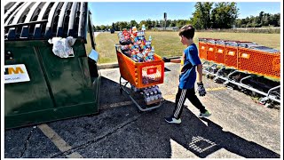 Dumpster Diving Jackpot Found TWO Shopping Carts FULL of Food amp Drinks [upl. by Perren]