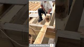 The Process Of Putting Up A Wooden Structure [upl. by Kowalski]