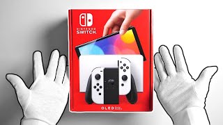 Nintendo Switch OLED Console Unboxing New amp Improved Model [upl. by Idnim]