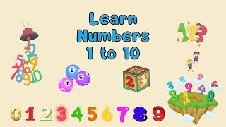 Learn Numbers from 1 to 10  Educational Kids Video [upl. by Allred]