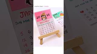 Homemade Desk Calendar 2025 ❤️❤️ shorts 2025 diy DIY paper calendar craft [upl. by Leen]