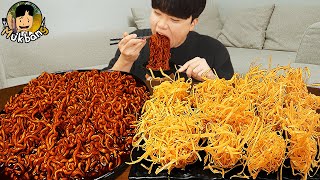 ASMR MUKBANG 직접 만든 양념 치킨먹방 튀김만두 짜파게티 레시피 amp 먹방 FRIED CHICKEN AND BLACK BEAN NOODLES EATING SOUND [upl. by Bannon]