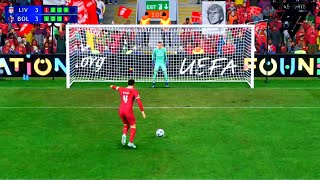 Liverpool Vs Bologna  Penalty Shootout UCL 2024  Ea Sports Fc 24 [upl. by Odnarb]