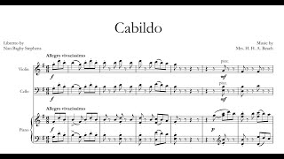 Amy Beach  Cabildo Op 149 operetta for voices mixed chorus violin cello and piano with score [upl. by Alva]