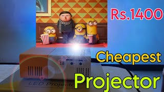 Led Projector Unboxing amp Review  Mini Projector  Cheapest Pocket Projector  Cheapest Projector [upl. by Yesmar]