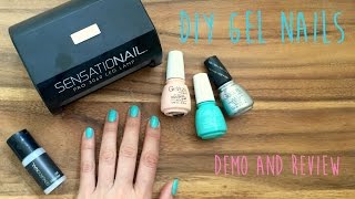 DIY gel nails using sensationail kit with China glaze gelaze Polish [upl. by Carolan]