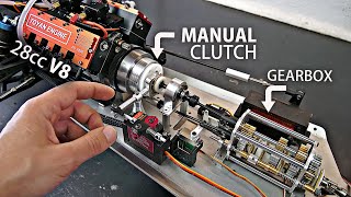 Making a MANUAL Clutch for the V8 RC Car  FINALLY [upl. by Yrennalf470]