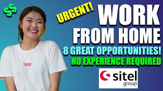 8 AMAZING Work From Home Job Leads  Remote  Sitel Group [upl. by Yxor183]