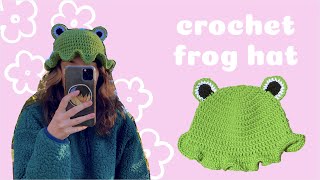 crochet frog hat tutorial beginningintermediate level [upl. by Barry]