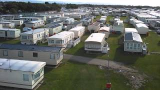 Lido Beach Caravan Park Prestatyn as seen from my Quadcopter camera [upl. by Vatsug]