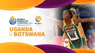 Uganda v Botswana  Africa Netball World Cup Qualifiers  Day 4 [upl. by Ahsercal780]