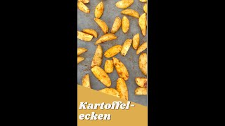 🥔Kartoffelecken im Backofen selber machen🥔 einfach schnell und knuspriges Rezept  airfryer [upl. by Aelgna]