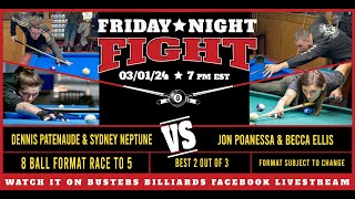 FNF Jon Poanessa  Becca Ellis vs Dennis Patenaude  Sydney Neptune [upl. by Aiyn249]