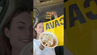 Let’s try the VIRAL Cava Order 💛🥗 cava cavabowl cavaorder cavatime bowl fastfood viralfood [upl. by Ahsiena358]