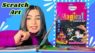 I did Magical Scratch Art😱 crafteraditi diy shorts youtubepartner handmade CrafterAditi [upl. by Dlorah939]