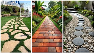 Top 45  Modern Walkways Designs 2024  Latest Paver ideas design garden home [upl. by Aremihc452]