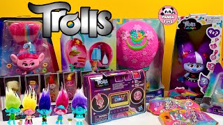 Trolls Toys Unboxing ASMR Review  22 Minutes ASMR with Unboxing Trolls Toys [upl. by Saffier]