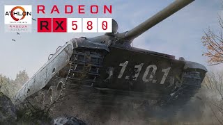 World of Tanks 1101  Athlon 200GE  RX 580 4GB [upl. by Aihsemat]