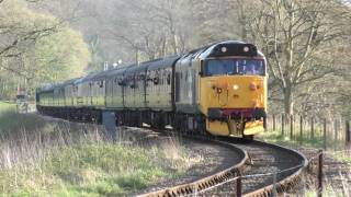 50049 storms away from Horsted Keynes with 12 coaches Bluebell Railway Diesel Weekend 2017 [upl. by Einneb]