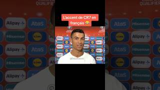 L’accent de CR7 en Français 😂youtubeshorts shortvideo ronaldo france [upl. by Beattie907]