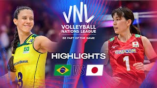 🇧🇷 BRA vs 🇯🇵 JPN  Semi Finals  Highlights  Womens VNL 2024 [upl. by Enorej19]