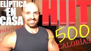 RUTINA DE EJERCICIOS ELIPTICA PARA BAJAR PESO 2021  CLASE HIIT  COMO USAR ELÍPTICA BIEN PARA HIIT [upl. by Garlinda]