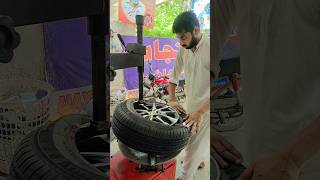 Yokohama tyre fittingtyre worknew tyreCar tyreservicenewYouTube [upl. by Navac]