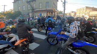 1000 BIKES TAKE OVER PHILLY STREETS DOING WHEELIES [upl. by Brear]