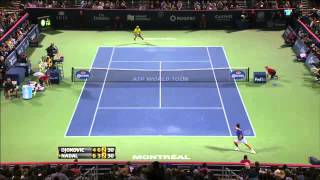 2013 Rogers Cup Semifinal Novak Djokovic vs Rafael Nadal [upl. by Orecul]