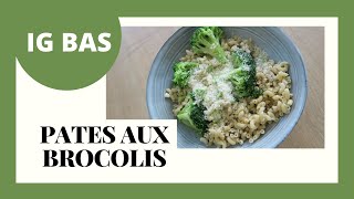 PATES AUX BROCOLIS  THERMOMIX RECETTE EXPRESS IG BAS [upl. by Kimmel]