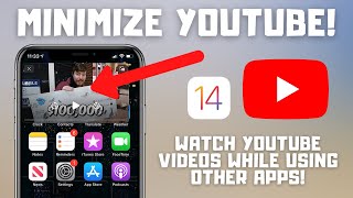 How to Watch YouTube Videos While Using Other Apps on iPhone 2024 [upl. by Arymahs]