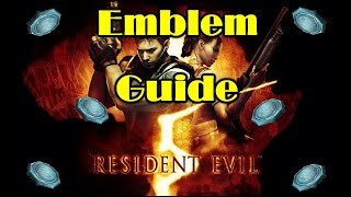 Resident Evil 5  ALL BSAA EMBLEMS LOCATION GUIDE [upl. by Leonardo]