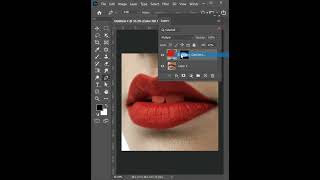 Realistic lipstick in Photoshop photoshop tutorial shorts trending design [upl. by Lotz767]