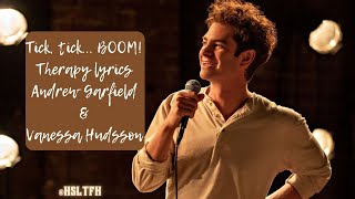 Therapy lyrics  Andrew Garfield amp Vanessa Hudgens  Netflixs film Tick Tick BOOMquot [upl. by Nirraj]