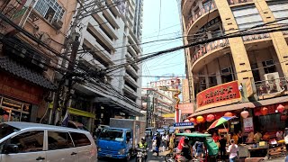 Binondo Manila 🐲 60FPS Vegetarian Lunch amp Walk Tour 🇵🇭 [upl. by Anitsrik935]