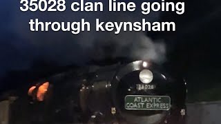 35028 clan line going through Keynsham [upl. by Gnuy]