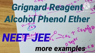 Alcohol Phenol Ether Grignardreagent neetchemistry jee organicchemistry [upl. by Piefer]