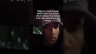 Teslas and traffic do not mix carterpcs tech techtok techfacts tesla uber [upl. by Dayle]