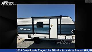 Breathtaking 2025 CrossRoads Zinger Lite Travel Trailer RV For Sale in Bunker Hill IN  RVUSAcom [upl. by Addison]