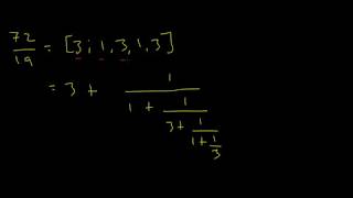 Continued Fractions 3 Quickly Finding Continued Fractions of Rational Numbers [upl. by Notled]