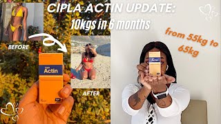 CIPLA ACTIN 6 MONTH UPDATE WEIGHT GAIN PILLS  SIDE EFFECTS DOSAGE ANSWERING QUESTIONS ETC 🤍 [upl. by Yur]