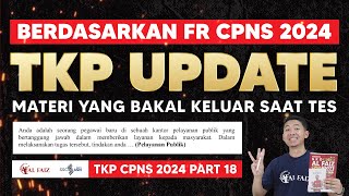 BOCORAN SOAL TKP CPNS 2024 PELAYANAN PUBLIK [upl. by Jaquenette]