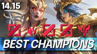 BROKEN Champions In 1415 for FREE LP  CHAMPS to MAIN for Every Role  LoL Meta Guide [upl. by Anirtak]